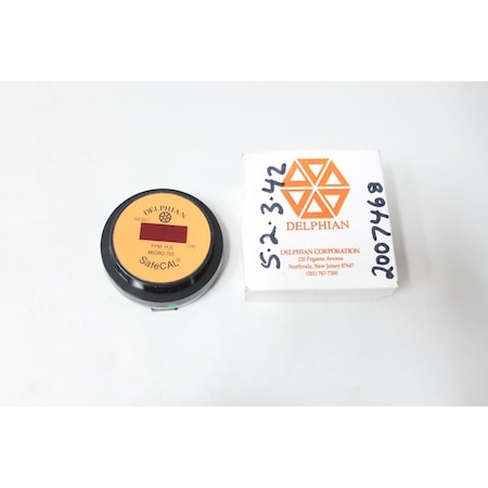 Delphian SAFECAL SPECIAL PROCESSOR H2S HYDROGEN SULFIDE GAS SENSOR 370-755-458